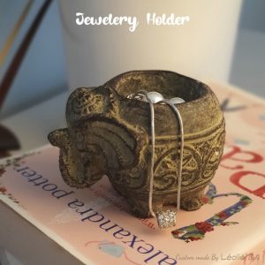 Antique Stone Elephant Candle Holder Decoration