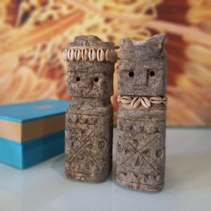 Exclusive Wedding Gift – Handcrafted Tribal Stone King & Queen Statue