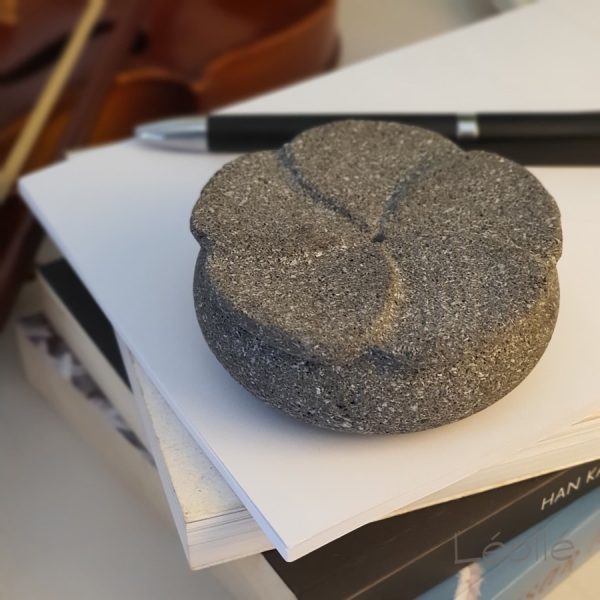 Frangipani Flower Incense Holder – Carved Lava Stone
