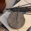 Frangipani Flower Incense Holder – Carved Lava Stone