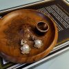 Mandala Teak Wood Incense Holder – Round Aromatherapy Plate | Handcrafted in Bali