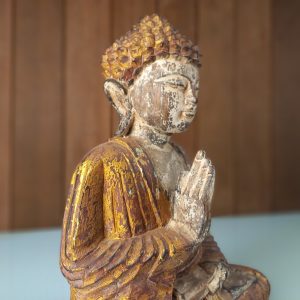 Feng Shui Buddha Meditation 30cm – Antique Gold Finish