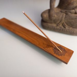 Recta Medium Incense Stick Holder – Teak Wood | Minimalist Aromatherapy Tray