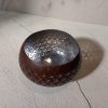 Coconut Shell Candle Holder with Gold or Silver Foil – Handmade Table Decor
