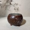 Coconut Shell Candle Holder with Gold or Silver Foil – Handmade Table Decor
