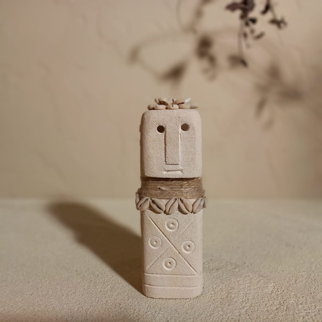 Unique Gift – Tribal Ethnic Stone Ornament for Desk & Home Décor