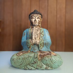 Buddha Sakyamuni 40cm Wood Carving – Tranquil Yoga & Meditation Room Decor