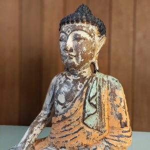 Bali Carved Buddha Statue – Yoga & Meditation Room Decor