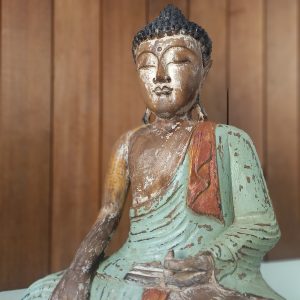 Feng Shui Buddha Yoga 50cm – Antique Wash Finish