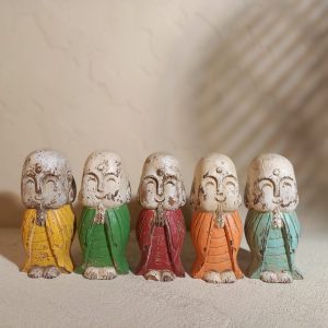 Wooden Jizo Statue – Handcrafted Home Decor from Bali