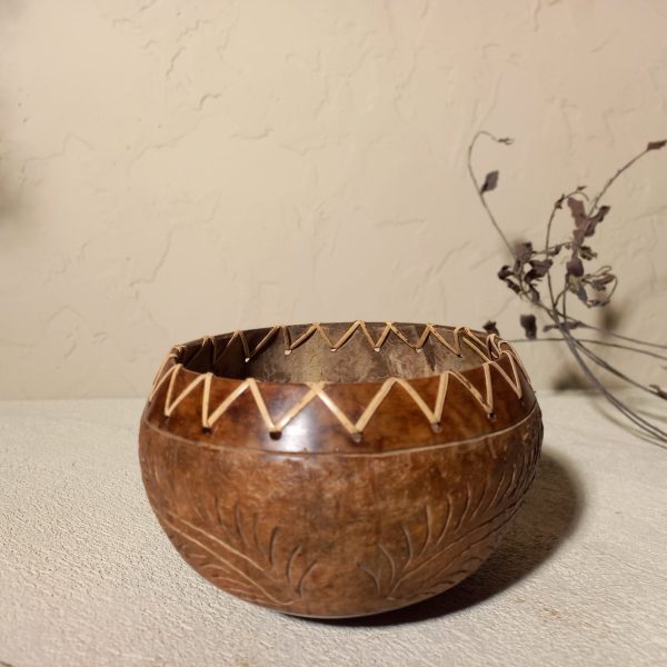 Natural Coconut Shell Bowl – Eco-Friendly Handcrafted Tableware