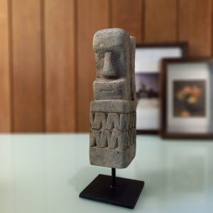 Royal Guardian Tribal Stone Statue – Symbol of Protection for Home Decor