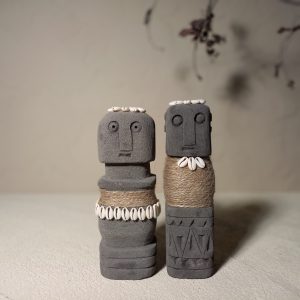 Grey Stone Carved Statue – Desk & Interior Decoration