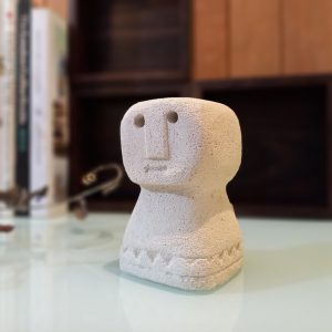 Little Mochi Stone Carving – Handcrafted Sandstone Statue for Birthday Gift