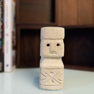 Boho-Style Bali Stone Carving – Handcrafted Sandstone Decor Statue