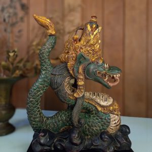 Balinese Dragon Wood Sculpture – Feng Shui Symbol of Power & Prosperity