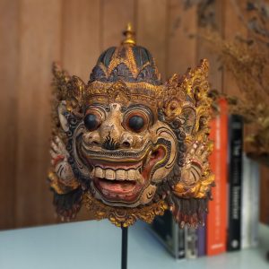 Balinese Barong Boma Mask Statue – Handcrafted Home Interior Decoration