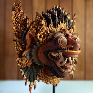 Antique Balinese Barong Mask Statue – Spiritual Home Display