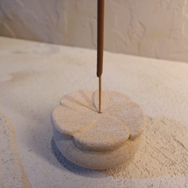Aromatherapy Incense Holder – White Stone