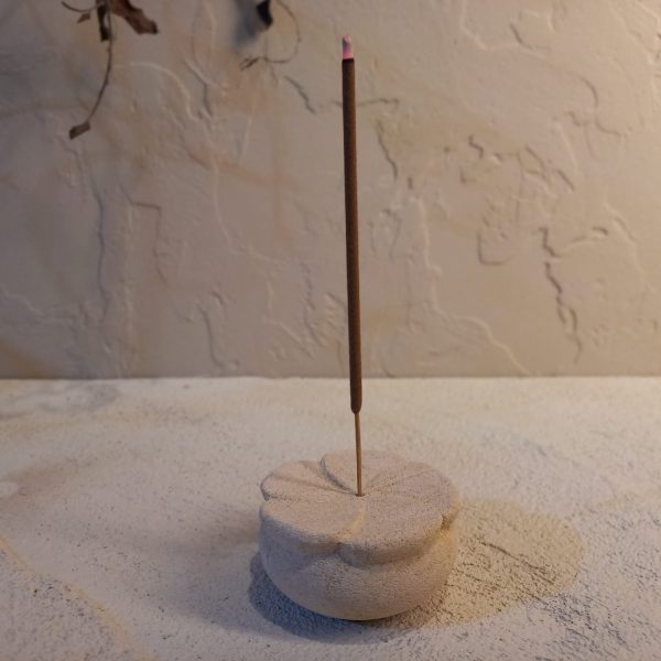 Aromatherapy Incense Holder – White Stone