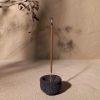 Unique Aromatherapy Incense Holder – Lava & White Stone