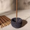 Unique Aromatherapy Incense Holder – Lava & White Stone