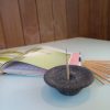 Lava Stone Spiral Incense Holder – Stick & Cone Aromatherapy Base