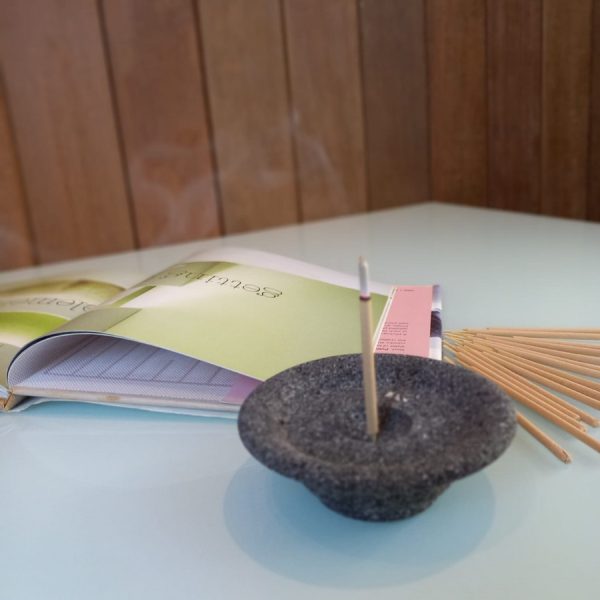 Lava Stone Spiral Incense Holder – Stick & Cone Aromatherapy Base
