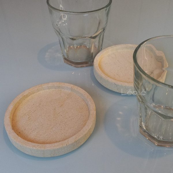 White Stone Coaster – Multi-Purpose Mug, Candle & Pot Base