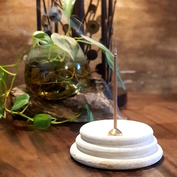 Affordable Natural Stone Incense Holder – Unique Handcrafted Design