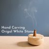 Aromatherapy Incense Holder – White Stone