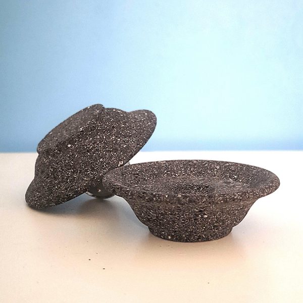 Lava Stone Spiral Incense Holder – Stick & Cone Aromatherapy Base